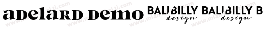 Adelard Demo字体转换